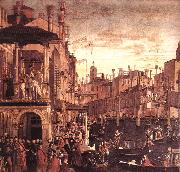 CARPACCIO, Vittore The Healing of the Madman fdg oil on canvas